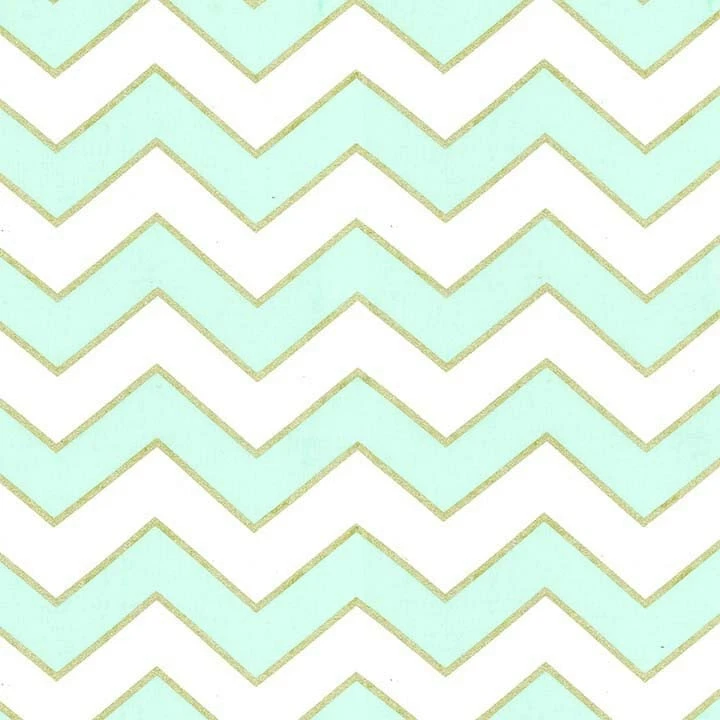 Michael Miller Fabric Glitz Chevron Pearlized Mist, Mint Green, Quilt Fabric - Image 1 of 1