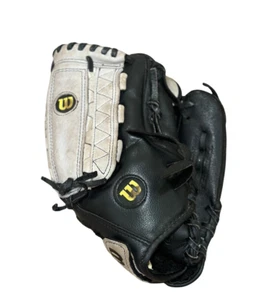 Wilson 11.5 Jugend A350 schwarz grau Leder Baseball Handschuh Rechtshänder A0350TR115 - Bild 1 von 6