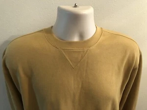 Men's Cutter & Buck Pullover Cotton Sweater Medium Yellow NWT - Picture 1 of 6