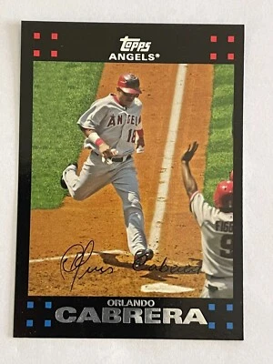 2007 TOPPS ORLANDO CABRERA #546 SS LOS ANGELES ANGELS BASEBALL CARD - Image 1 of 2