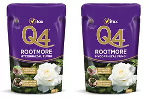 More details for 2x vitax q4 rootmore mycorrhizal fungi rose trees shrubs plant fertiliser - 60g