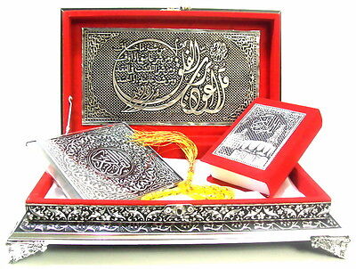 Koran Quran Truhe Rot+Gebetskette+CD+Tesbih *Islam Hijab Muslim Abaya Takschita* • 39.99€
