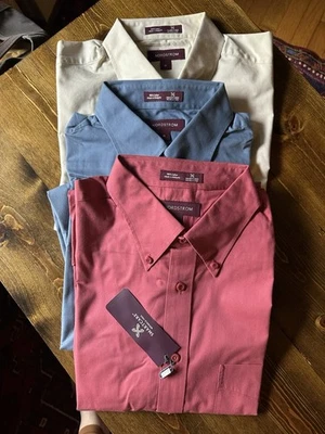 3 Nordstrom 100% Cotton Button Down Smart Care Shirt In XL Size New with Tags - Image 1 of 4