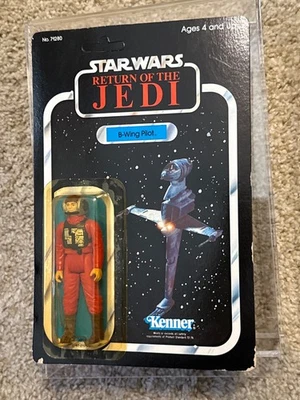 B-Wing Pilot Star Wars ROTJ Original 1983 Não Perfurado 77 Cartas - Imagem 1 de 4