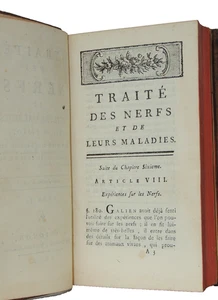 Médecine. Tissot. Traité des nerfs et de leurs maladies - Picture 1 of 5