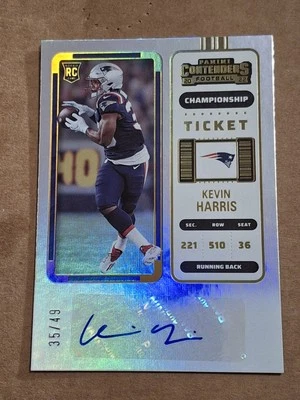 2022 KEVIN PANINI CONTENDERS AUTOGRAPHED AUTO ROOKIE CARD RC #238 PATRIOTS /49 - Image 1 of 2