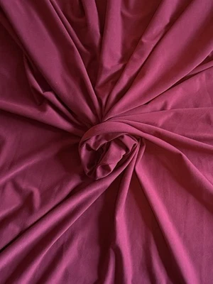 DTY Knit Solid Fabric, Scant 3 Yards, Burgundy - Image 1 of 2