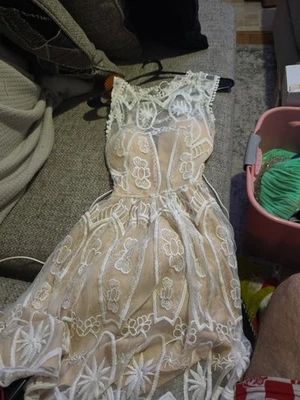 Charlotte Russe Lace Dress Women White..Size Small - Image 1 of 4