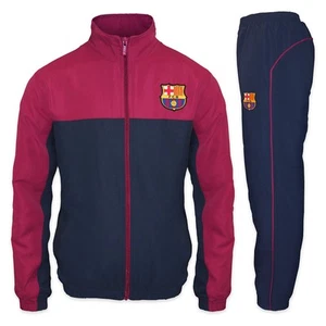 FC Barcelona Official Soccer Gift Boys Jacket & Pants Tracksuit Set - Picture 1 of 8