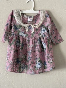 *Vintage* Circo floral dress Size 2T Grandmacore Cottagecore 90's Lace Collar - Picture 1 of 5