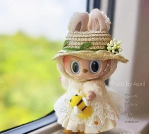 (No Dolls) Compatible Skirt Set For LABUBU Fairy Dress Suit Replace Clothes Hat - Picture 1 of 7