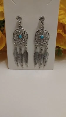 Wunderschöne Traumfänger Ohrringe Unikat - Bild 1 von 2