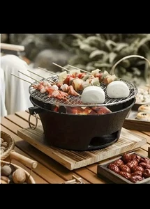Mini Charcoal Grill – Portable BBQ for Camping & Picnics BBQ - Picture 1 of 6