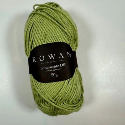 Rowan Summerlite DK 4 capas hilo verde pera #463 1 bola 142 yardas algodón Foto 1 de 2