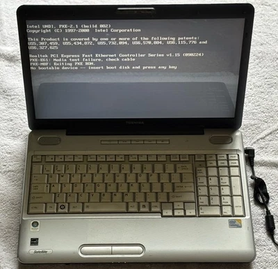 Ноутбук Toshiba Satellite L505-S6946 со шнуром питания протестирован нуждается в загрузочном диске - Изображение 1 из 4