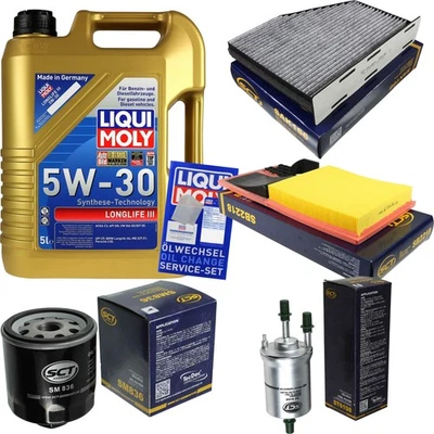 INSPEKTIONSKIT FILTER LIQUI MOLY ÖL 5L 5W-30 für VW Golf VI 5K1 1.4 1K1 5M1 - Bild 1 von 4