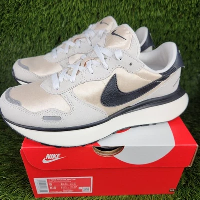 Nike Phoenix Waffle Womens Sz 8 Summit White Grey Black Running Shoes FD2196-100 - Image 1 of 4