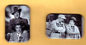 ABBOTT AND COSTELLO  2 REFRIGERATOR MAGNET  2" X 3"  WITH  ROUNDED CORNER - Picture 1 of 4