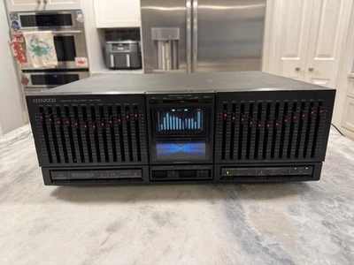 Ecualizador gráfico estéreo de colección raro KENWOOD GE-1100 reverberación probado funciona - video Foto 1 de 4