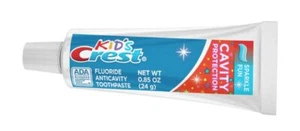 Crest Kids Toothpaste Bubblegum Flavor 0.85 oz Pack of 12 Travel Size Tubes - Picture 1 of 6