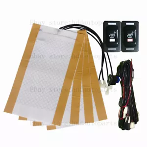 Universal car seat heater,2 seats heated seat,rectangle hi-off-lo switch,fit 12V - Picture 1 of 18