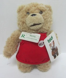 8” Talking Ted Teddy Bear Plush Toy In Apron Soft Plush Stuffed Movie SEE VIDEO - Picture 1 of 8