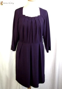 Orla Kiely - Dress Female Sleeves 3/4 Silk Mauve T 8 UK = 36/38 Fr - Excl Mint - Picture 1 of 6