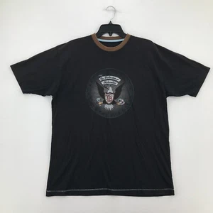 Tommy Bahama Shirt Herren Medium Schwarz Braun Blau Kurzarm Crew Tee Freizeit Männer - Bild 1 von 11