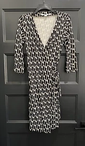 Abito Julian in jersey di seta diane von furstenberg manica a 3/4 8 - Foto 1 di 7