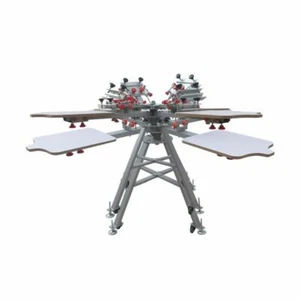 4 Color 4 Station Silk Screen Printing Press Machine with Micro Registration - Bild 1 von 5