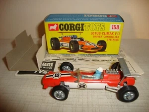 CORGI TOYS 158 AUTO LOTUS-CLIMAX F/1 - OTTIMA in SCATOLA ORIGINALE - Foto 1 di 12