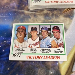 1978 Topps Baseball Set Break Karte #205 Victory Leaders Carlton Palmer LP/NM - Bild 1 von 2