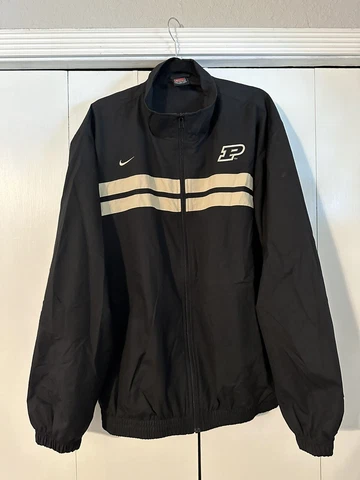 Nike Purdue Boilermakers Full Zip Jacket Pullover Mens Size XL NCAA Cover
