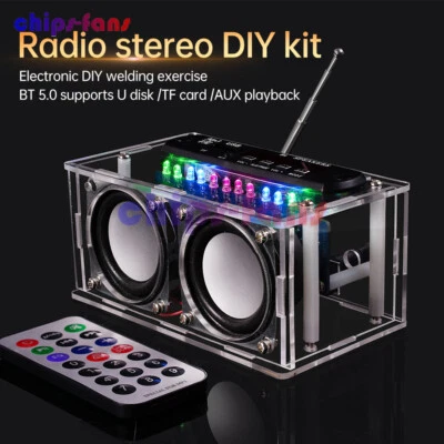 DIY Bluetooth Speaker Electronic Kit 87.5-108MHZ FM Radio DIY Soldering Project