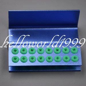 16 Holes Dental Bur Holder Block Autoclave Disinfection Box With Silicone Cover - Picture 1 of 11