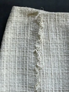 Vintage Alviero Martini Off White Status "French" Tweed Skirt * Size 48 * LRG - Picture 1 of 5