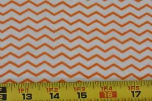 35" Long, Orange & White Chevrons on Flannel, Jo-Ann, P7840 - Picture 1 of 7