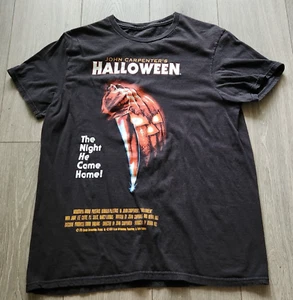John Carpenter's Halloween Graphic T Shirt Black Adult L Horror Night Stopped By - Picture 1 of 12