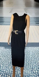 New $1495.00 L DONNA KARaN collection black label body con dress L Net.a.porter - Picture 1 of 24