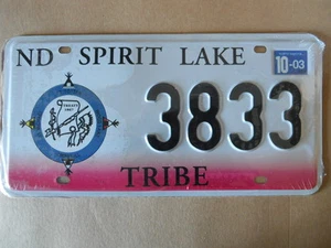 Targa Americana NORTH DAKOTA - TRIBE SPIRIT LAKE 31x16 cm - Più basso di EBAY - Imagen 1 de 1