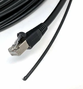 AERIAL MESSENGE 50Ft-350Ft Cat5e 24AWG FTP Shielded Outdoor Network Copper Cable - Afbeelding 1 van 3
