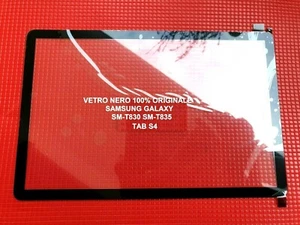 VETRO SAMSUNG GALAXY TAB S4 10.5. SM-T830 SM-T835 PER DISPLAY VETRO TOUCH NERO - Foto 1 di 3