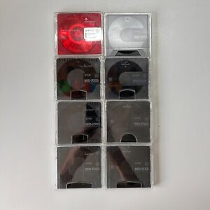 TDK MiniDiscs 80 Mins Recordable MD-RXG/Colour Bundle x 8