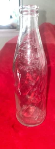 Vintage Pepsi-Cola 10 fl oz Clear Swirl Glass Bottle - Picture 1 of 6