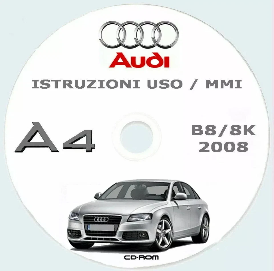 AUDI A4 Berlina (B8/8K) 2008,istruzioni uso manutenzione + MMI (ITA) - Immagine 1 di 1