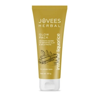 Jovees Instafair Liquorice Glow Pack 120g Exotic Blend of Imported Clay & Fruits - Image 1 of 3