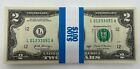 NEW Uncirculated Two Dollar Bills, Series 2017A, $2 Sequential Notes - Lot of 50