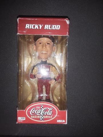 Ricky Rudd Head Knocker Coca Cola Racing Bobblehead In Original Box NASCAR #417 Cover