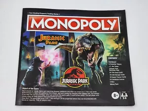 Monopoly Ersatz Jurassic World Park Original Bedienungsanleitung NUR - Bild 1 von 3