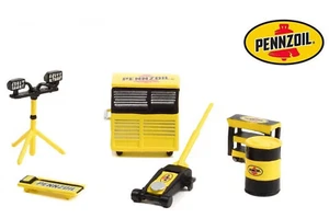 Greenlight 1/64 SHOP TOOLS *PENNZOIL* Diorama Garage Accessories - Picture 1 of 2